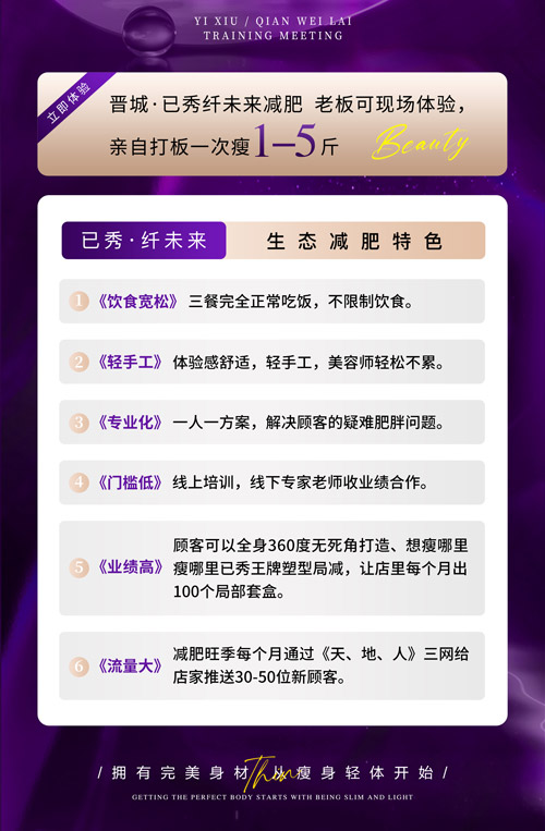 三千家减肥瘦身养生馆合作